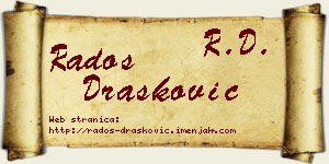 Radoš Drašković vizit kartica